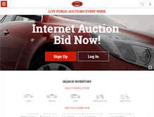 Tablet Screenshot of capitalautoauction.com